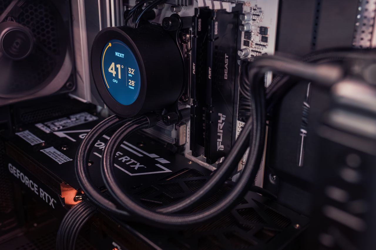 Crafting Captivating Headlines: Your awesome post title goes here Internal view of a gaming PC showcasing advanced cooling and graphics capability.