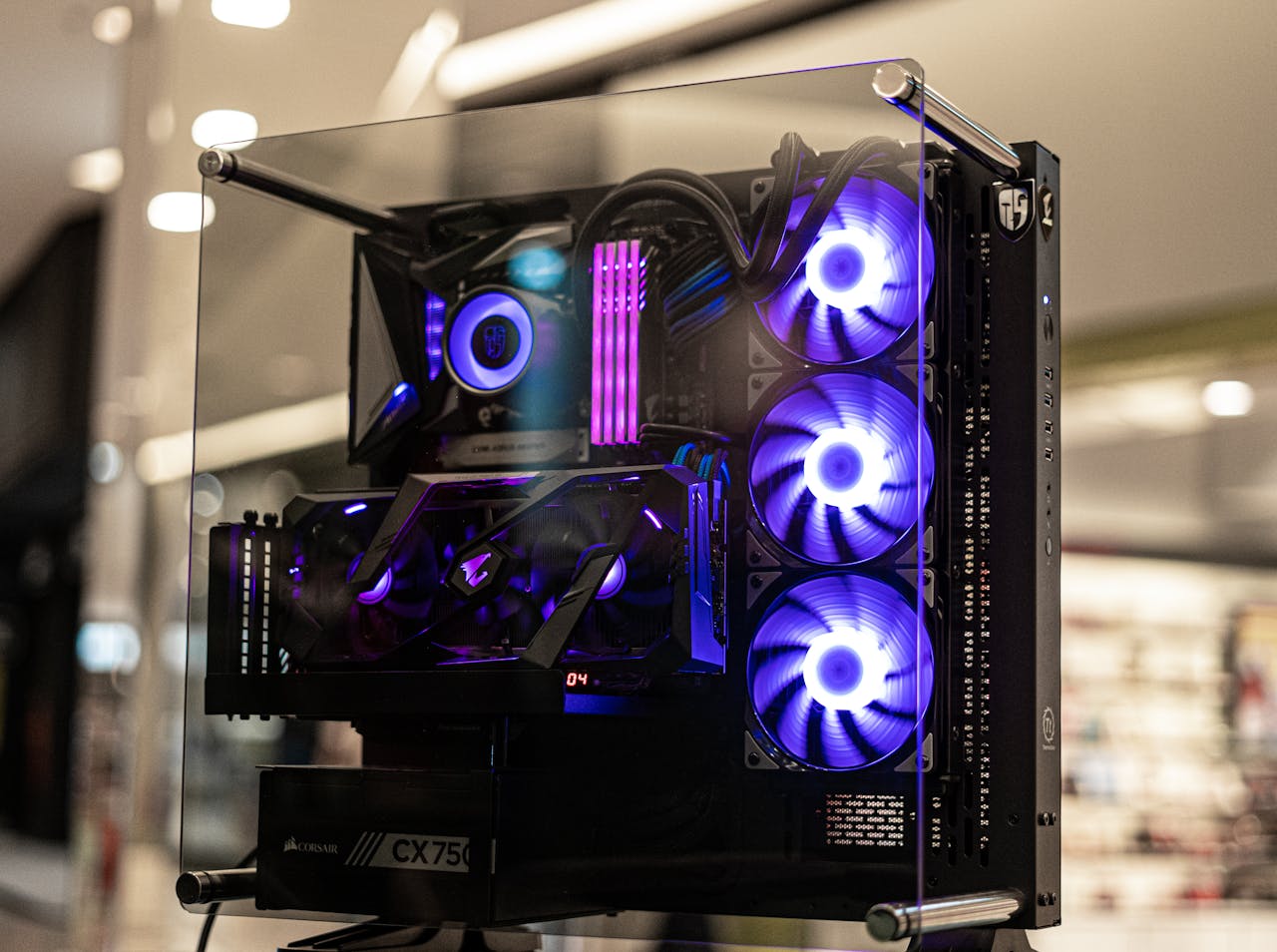 The Art of Drawing Readers In: Your attractive post title goes here Modern gaming computer with vibrant LED fans and sleek glass design, showcasing high-performance components.